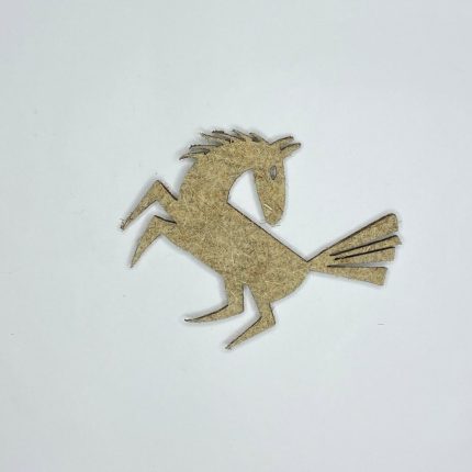 Кінь у Стрибку (новорічна конопляна прикраса) 120×100 мм, 1