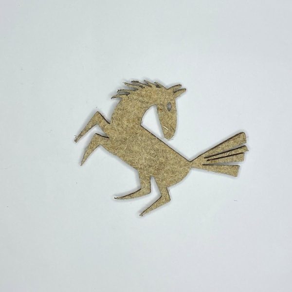 Кінь у Стрибку (новорічна конопляна прикраса) 120×100 мм, 1