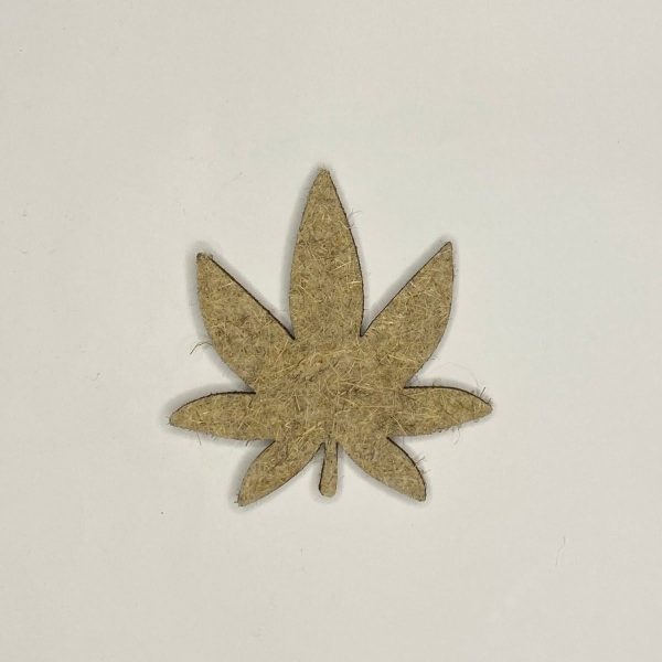 Листок Еко (новорічна конопляна прикраса) 85×100 мм, 1