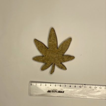 Листок Гострий (новорічна конопляна прикраса) 85×100 мм, 2