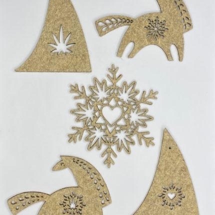 Набір “Святкове Тріо — Ялинка, Коник, Сніжинка”