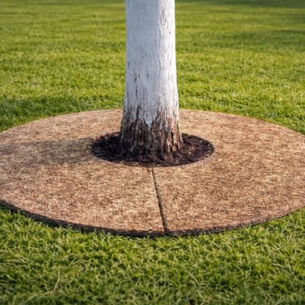 Пристовбурне коло з конопель для мульчування