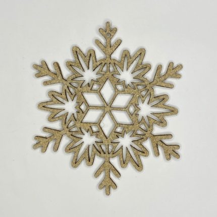 Сніжинка Еко-Мереживо (новорічна конопляна прикраса) 150×150 мм, 1
