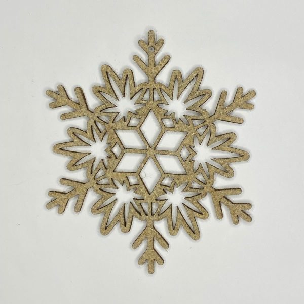 Сніжинка Еко-Мереживо (новорічна конопляна прикраса) 150×150 мм, 1