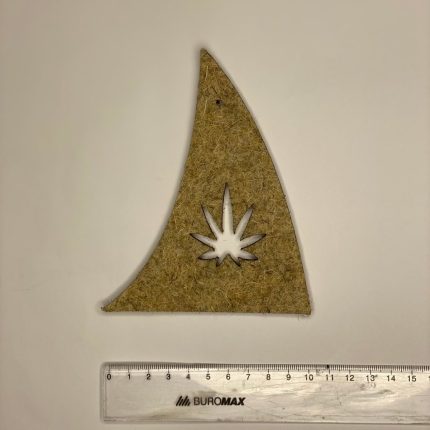 Ялинка Геометрична (новорічна конопляна прикраса) 100×130 мм, 2