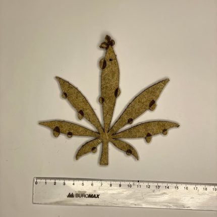 Ялинка декоративна (новорічна конопляна прикраса) - 150×135 мм