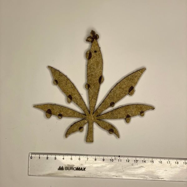 Ялинка декоративна (новорічна конопляна прикраса) - 150×135 мм